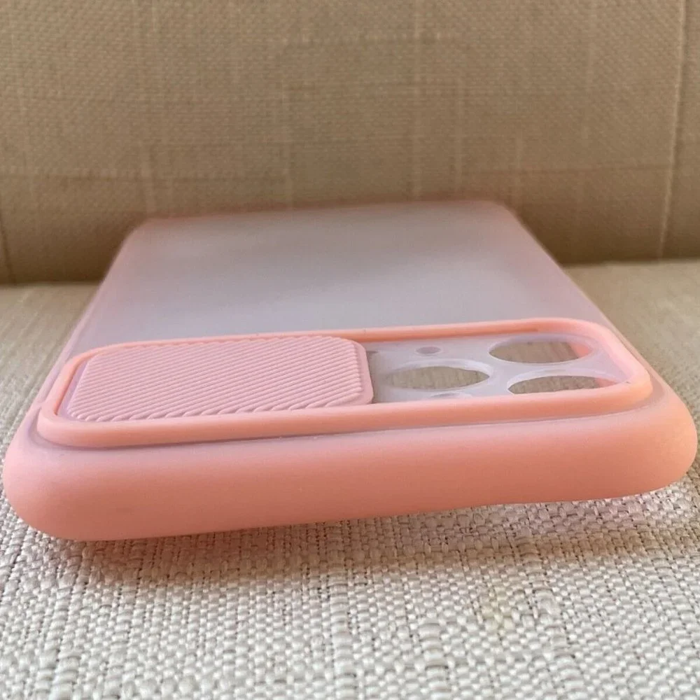 Phone Case Back Fitted Case for iPhone 11 Pro Pink Case Cover with Camera Cover